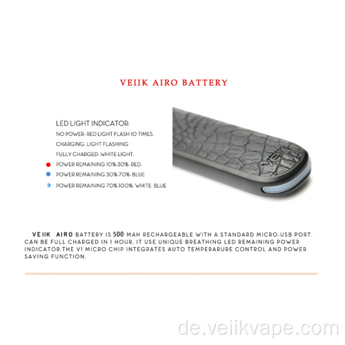 Veiik Airo Leather E-Zigarette in limitierter Auflage